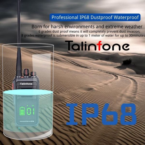 Talinfone M23 Plus IP68 Waterproof Two-Way Radio 10W Walkie Talkie - Image 5