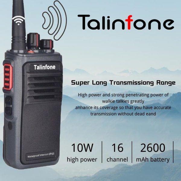 Talinfone M23 Plus IP68 Waterproof Two-Way Radio 10W Walkie Talkie - Image 2