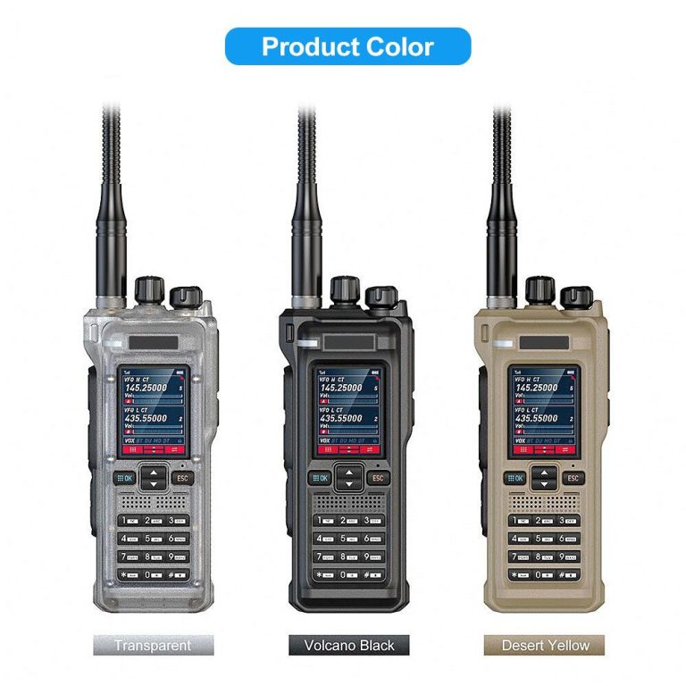 SENHAIX GT12 FM AM UHF VHF Multi Band Handheld Radios 10W DTMF Walkie