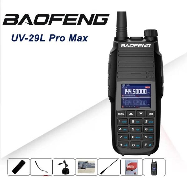 Baofeng UV-29 Pro Max 220-260mhz Three Bands FM Portable Transceiver High Power NOAA 999Channel Long Range DTMF Type-C Charging - Image 2