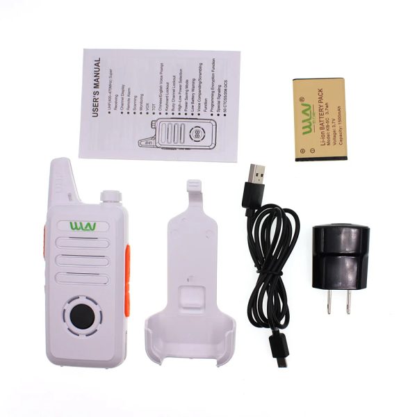 2PCS New WLN KD-C1plus mini two way radio KD-C1 plus UHF 400-470MHz Slim Portable FM transceiver t KD-C1 Upgraded - Image 6