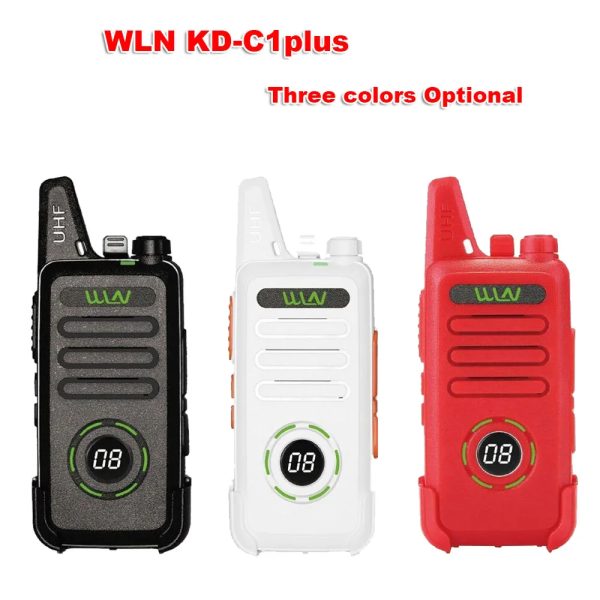 2PCS New WLN KD-C1plus mini two way radio KD-C1 plus UHF 400-470MHz Slim Portable FM transceiver t KD-C1 Upgraded - Image 2