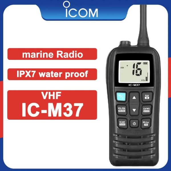 ICOM IC M37 Handheld VHF Marine Two way Radio