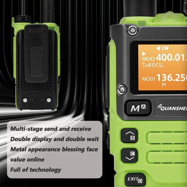Green UV-K6 Quansheng Handheld Two way Radio - Image 3
