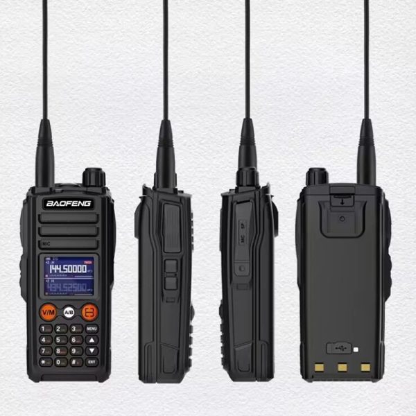 BAOFENG UV-27L 2024 Three Bands Portable Two Way Radios UV-27 Pro Max 10W Tri-Band 999CH NOAA Type-C Charging BF-UV27L - Image 2