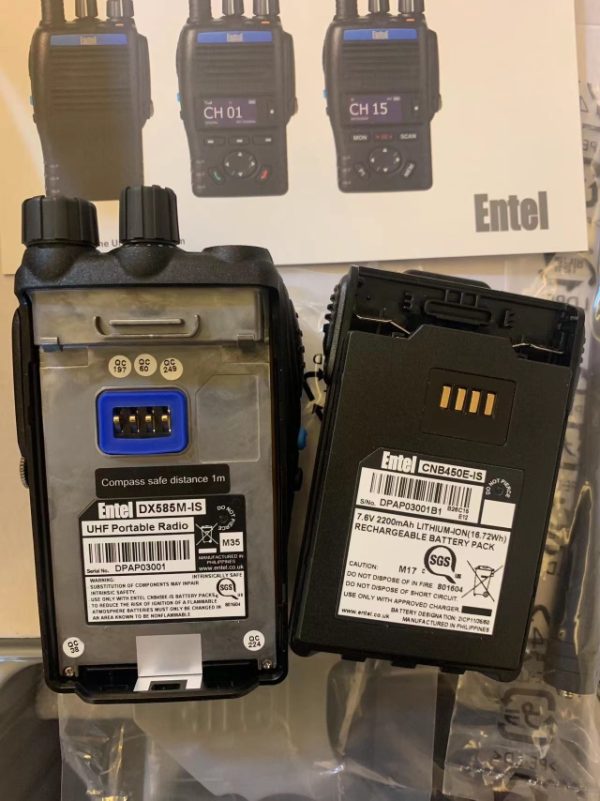 DX585M-IS ENTEL Explosion-proof DMR Digital Radio UHF IP68 Waterproof - Image 4