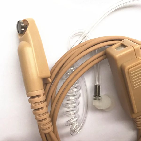 Covert Acoustic Tube Earpiece Headset Mic for Motorola GP328Plus GP344 GP388 GP688 Two Way Radio - Image 3