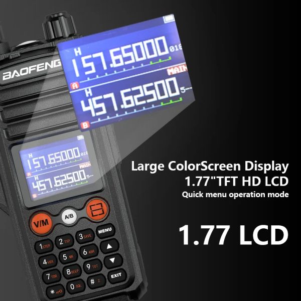 13.5W Amateur Radio Baofeng UV-27 Pro Max Three Bands UHF VHF Walkie Talkie - Image 3