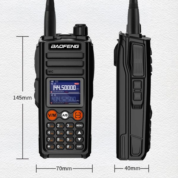 BAOFENG UV-27L 2024 Three Bands Portable Two Way Radios UV-27 Pro Max 10W Tri-Band 999CH NOAA Type-C Charging BF-UV27L - Image 5