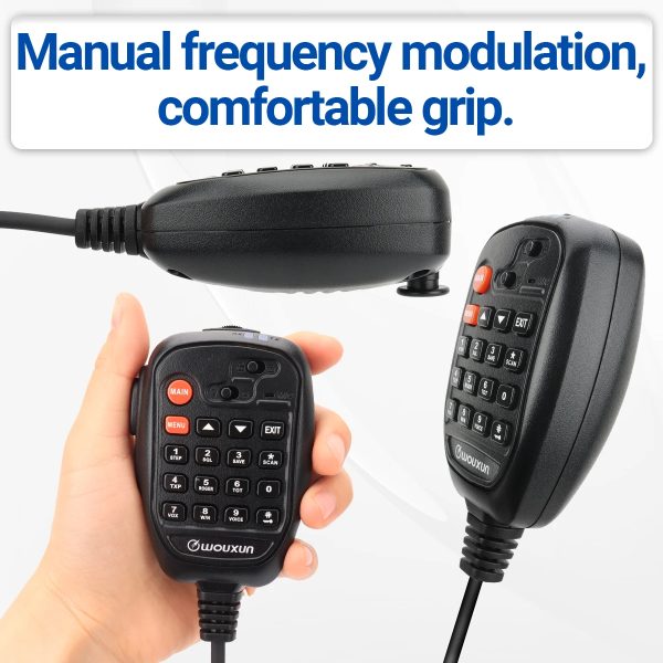 WOUXUN KG-M70 25W Mobile Radio UHF/VHF Dual Band 999CH Cross Band Repeater Mode Long Range Car Radio LCD With Microphone CB Radio - Image 5