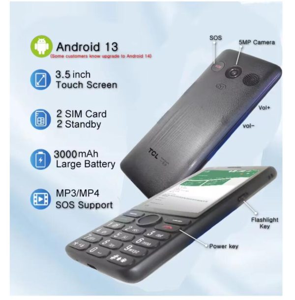 3.54"inch Zello Wifi GPS Touchscreen Hotspot Android Phone 5G Smartphone 3GB+32GB 5MP 3000mAh flashlight Dual SIM Google play - Image 2