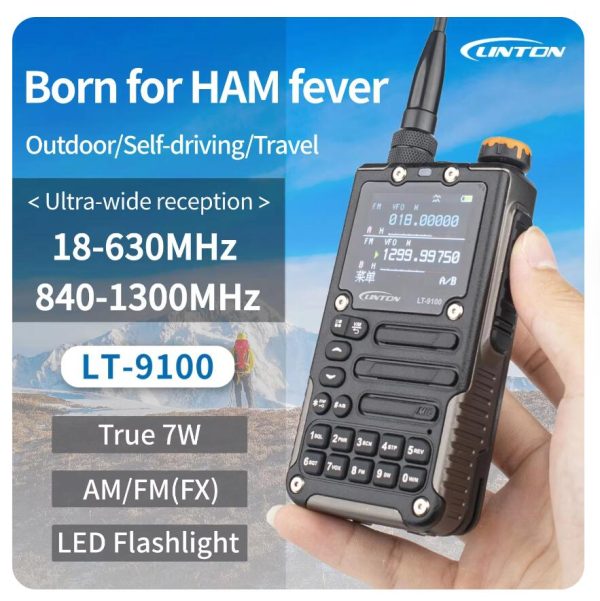 LINTON LT-9100 Portable Radio High Power Ultra Wide Frequency 18-630 840-1300MHz  - Image 2