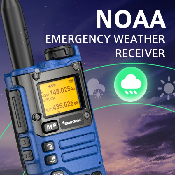 Blue Upgraded Quansheng UV-K58 Amateur Walkie Talke  512KB Large Memory Multi Bands AM FM Radio - Image 4