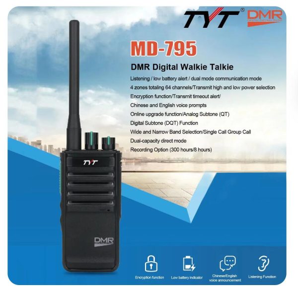 TYT MD-795 DMR Digital Portable Two way Radio - Image 2