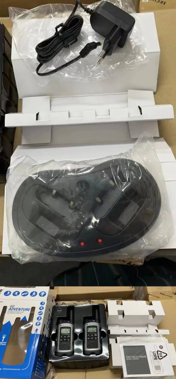 Original Brand Motorola T80 Walkie talkie Free Shipping 1 pair - Image 4