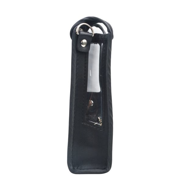 Holster Bag Carry Case Artificial Soft Leather Pouch with Adjustable Strap for Leixen UV-25D Portable Two Way Radio - Image 5