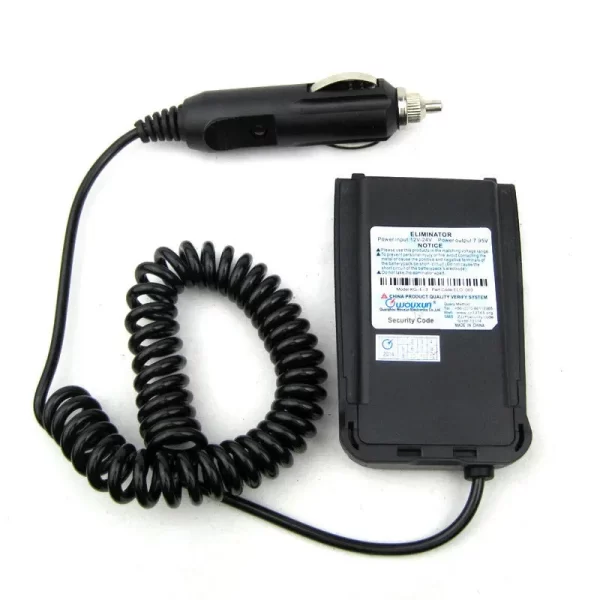 Original Wouxun KG-UV8D Two Way Radio Car Charger Battery Eliminator Adapter for KG-UV8D Plus KG-UV8E Walkie Talkie