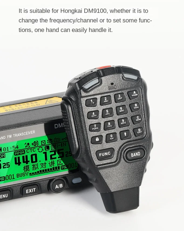 Hongkaide BE-1 Wireless Bluetooth Hand Microphone Speaker Suitable for DM9100 Car Walkie-talkie - Image 3