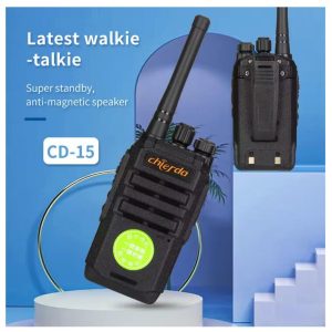 Chierda CD15 Mini Walkie Talkie Rechargeable Walkie-Talkies 1 or 2 Pcs PTT PMR446 Long Range Portable Two-way Radio for hunting