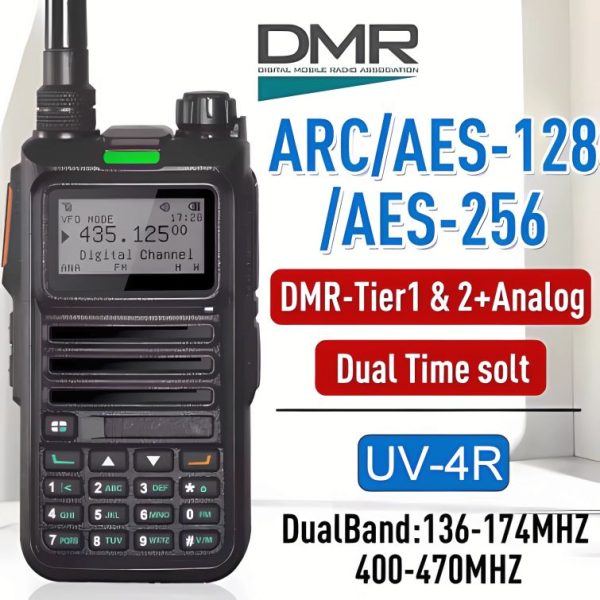 Cheapest UV-4R Portable DMR Radio Digital Walkie Talkie Dual Mode Analog Two Way Radio
