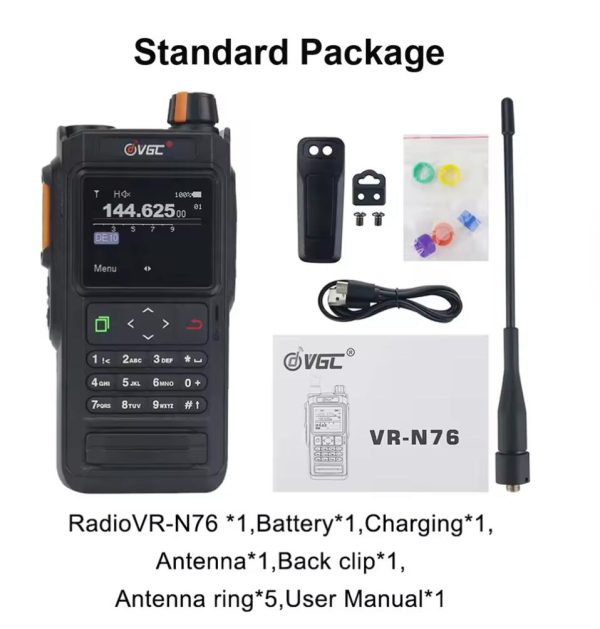 VR-N76 Walkie Talkie With GPS Positioning Waterproof Bluetooth APRS Function Ham Two Way Radio - Image 7