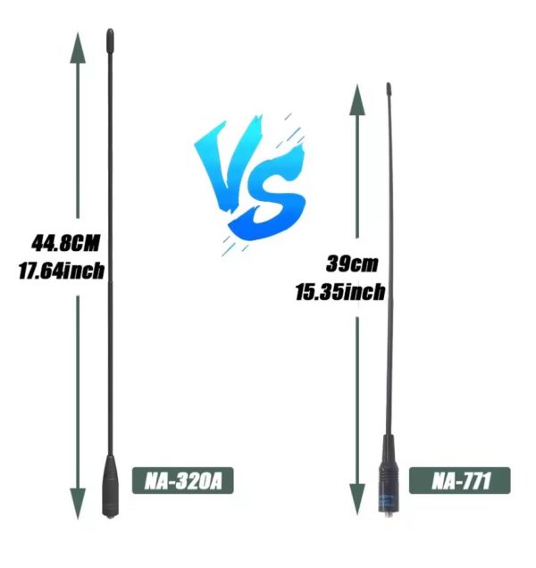 Original NA-320A Nagoya Antenna High Gain SMA-F Tri-Band HT Aerial 144-220-440Mhz For UV-26 UV-25 DM-32 UV-K6 Iradio UV-88 Radio - Image 2