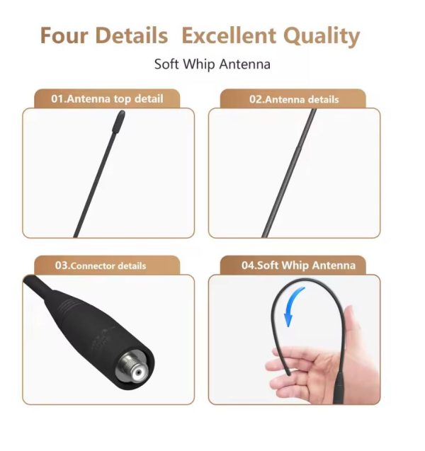 Original NA-320A Nagoya Antenna High Gain SMA-F Tri-Band HT Aerial 144-220-440Mhz For UV-26 UV-25 DM-32 UV-K6 Iradio UV-88 Radio - Image 6