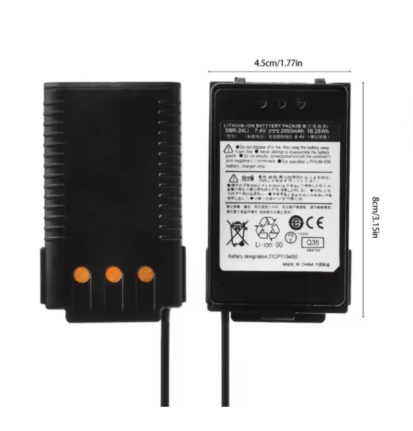 Battery Eliminator Charger Adapter for YAESU FT70D FT70DR FT70DS Two Way Radio 1XCB