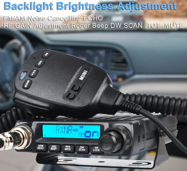TYT European CB Mini Walkie Talkie FM/AM Citizen Band 11 Meters Car Radio 4W 40Channels 26.96500-27.40500MHz 27MHz Mobile Transceiver - Image 2