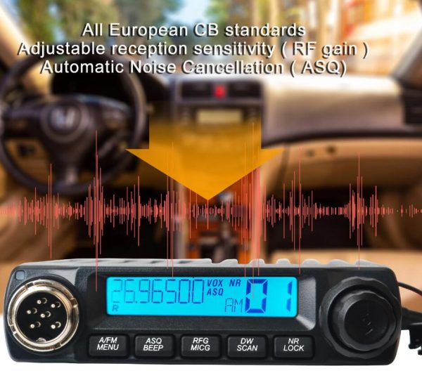 TYT European CB Mini Walkie Talkie FM/AM Citizen Band 11 Meters Car Radio 4W 40Channels 26.96500-27.40500MHz 27MHz Mobile Transceiver - Image 4