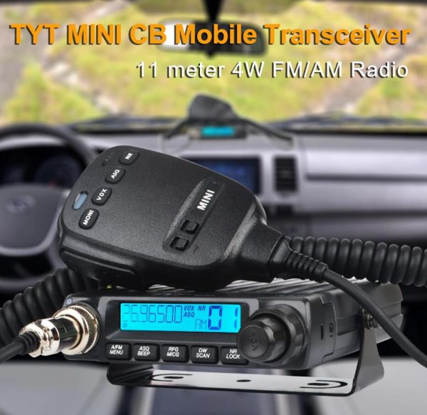 TYT European CB Mini Walkie Talkie FM/AM Citizen Band 11 Meters Car Radio 4W 40Channels 26.96500-27.40500MHz 27MHz Mobile Transceiver - Image 5