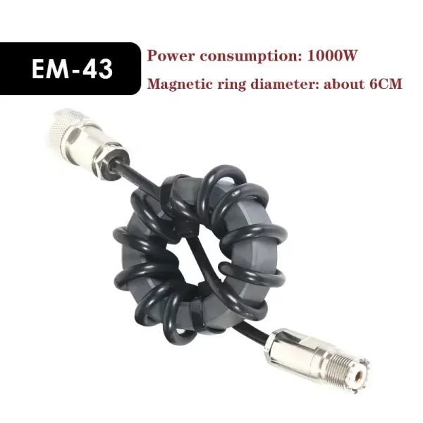 Shortwave choke magnetic ring 1.8-30MHz suitable for HF shortwave radio to suppress common mode current and anti-interference - Image 2
