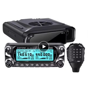 Zastone D9000 Car walkie talkie Radio Station 50W UHF/VHF 136-174/400-520MHz Two way radio Ham HF Transceiver