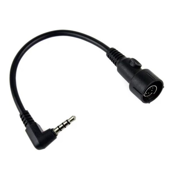 2pcs NEW MINI DIN Plug 6 pin Connect Throat Vibration MIC for YAESU VX5R Radio Headset