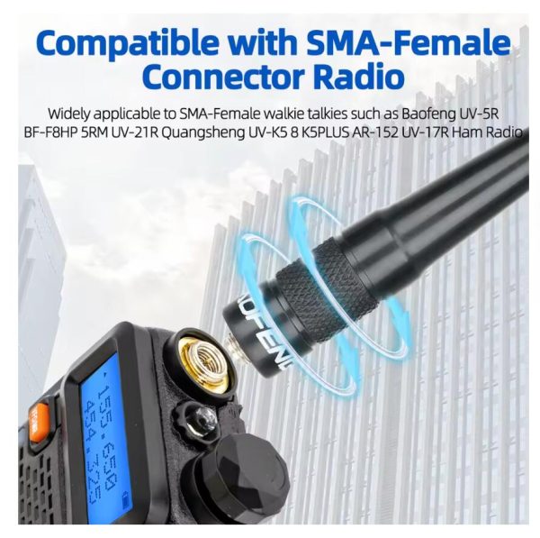 Walkie Talkie BF 771 PRO Dual Band Antenna SMA-Female High Gain Antenna for Baofeng UV-5R UV 21 PRO V2 5RH Quansheng UV K6 K5(8) Radios - Image 3