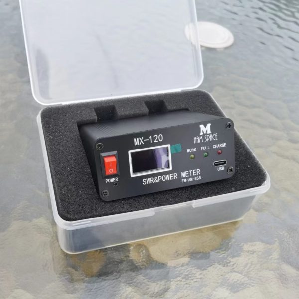 MX-120 1.8-50M 120W SWR & Power Meter FM-AM-SSB Rechargeable SWR Power Watt Meter with OLED Display