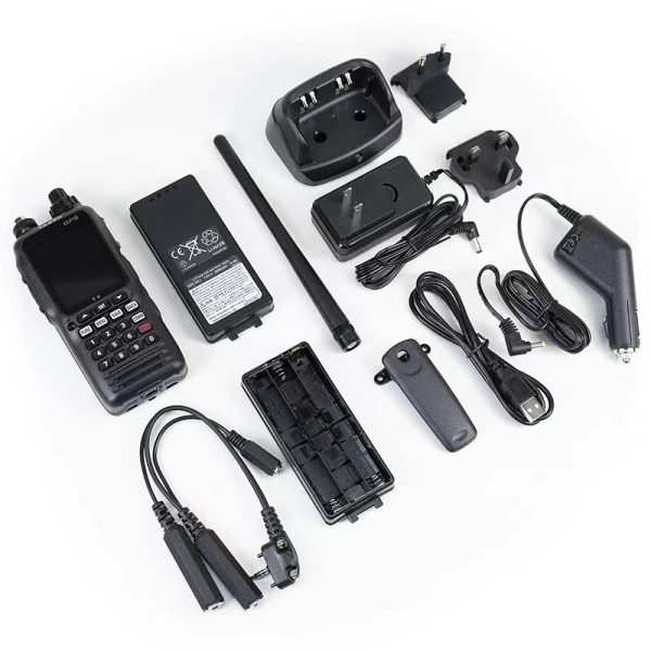 New YAESU Original Portable Aviation Radio FTA-850L, 2.4" Large Color Screen, 6W HAM Power Ham Walkie Talkie