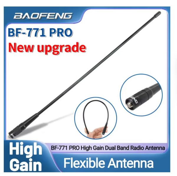 Walkie Talkie BF 771 PRO Dual Band Antenna SMA-Female High Gain Antenna for Baofeng UV-5R UV 21 PRO V2 5RH Quansheng UV K6 K5(8) Radios