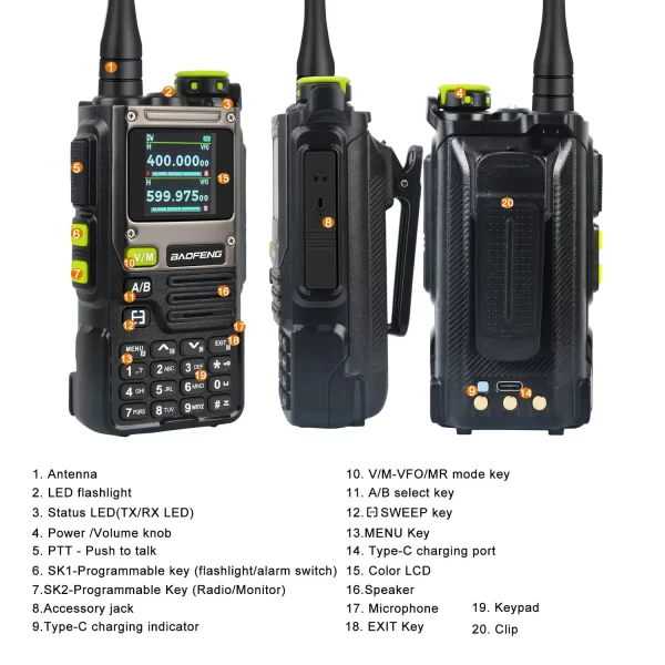 Newest Cheap Walkie Talkie Baofeng K61 PRO AM FM Pofung K61Pro Multi-band Ham Radio - Image 2