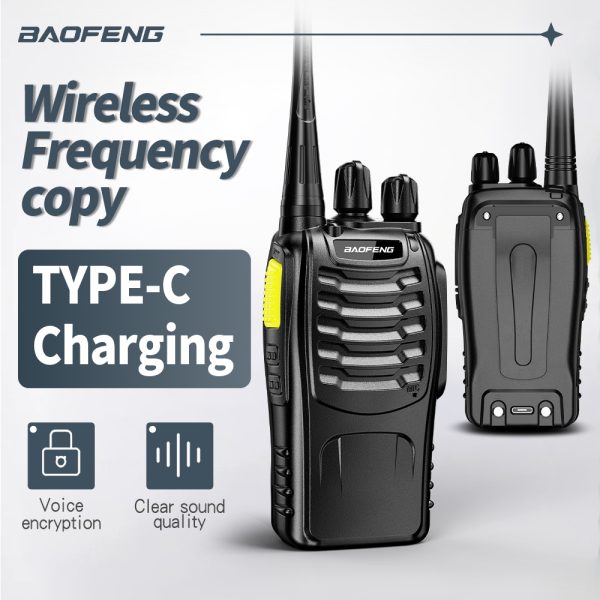 Baofeng BF-888SD GMSK Digital Walkie Talkies Noise Reduction UHF Encrypt Call Portable Type-C Charger Upgrade BF-888s