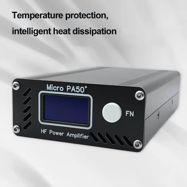 ew Micro PA50+ (PA50 Plus) 50W 3.5MHz-28.5MHz 1.3inch OLED Screen Intelligent Shortwave HF Power Amplifier SWR Meter LPF Filter - Image 5