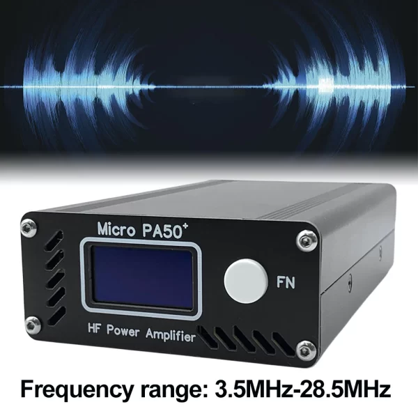 ew Micro PA50+ (PA50 Plus) 50W 3.5MHz-28.5MHz 1.3inch OLED Screen Intelligent Shortwave HF Power Amplifier SWR Meter LPF Filter - Image 6