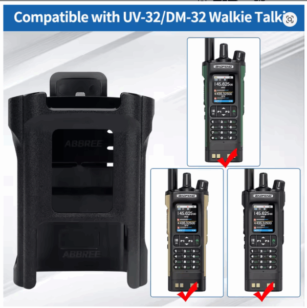 Original Belt Clip Hoster For Baofeng DM-32 Walkie Talkie Belt Holster Case UV32 Radio Belt Holder Case with Clip DM32 Accessory - Image 2