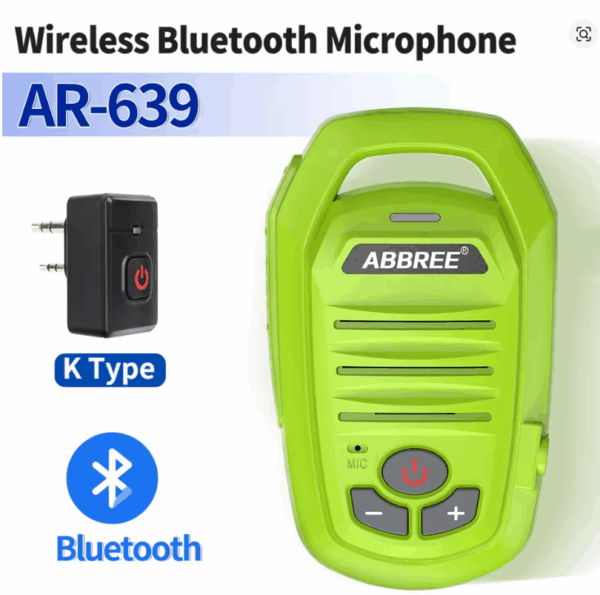 ABBREE Walkie Talkie Bluetooth Wireless Speaker Mic For Baofeng UV-5R UV-5RH UV-21 PRO V2 Quansheng UV-K5 (8) UV-K6 Ham Radio - Image 6