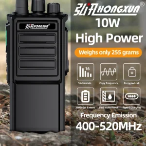 Hongxun HP685 Portable Walkie-talkie 10W Portable Voice Transmission Device Outdoor Hunting Two Way Radio
