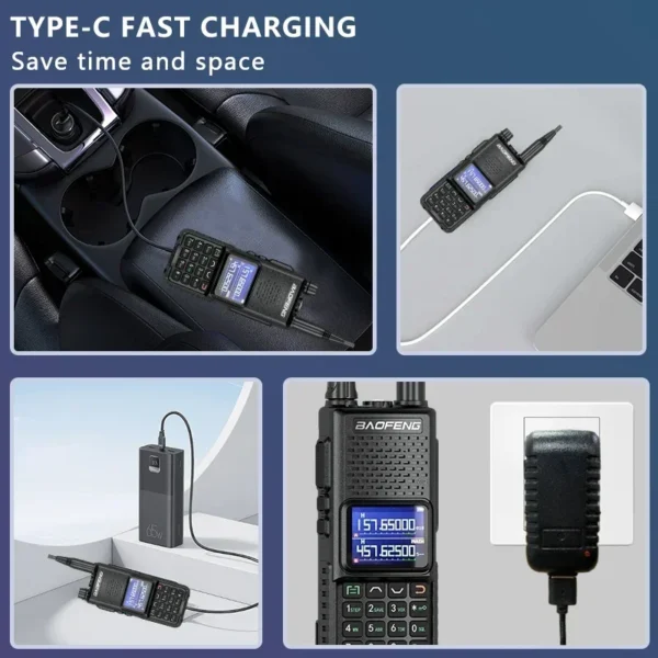 Baofeng UV-30H Pro Max 13W Walkie Talkie Tri-Band Type-C Charging FM High Power NOAA 999 Channel CB Two Way Radio Long Range DTMF - Image 6