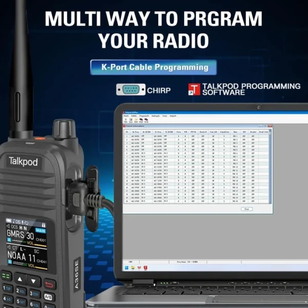 Talkpod A36SE UHF VHF FM Airband Amateur Radio Multi-Band Portable Transceiver Long Range HAM Walkie Talkie - Image 5