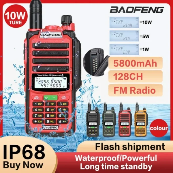 Baofeng UV-98 Pro Walkie Talkie Wireless Communication 2-Way Radio Ham Long Range Two-way Transceiver For Hunting Camping - Image 2