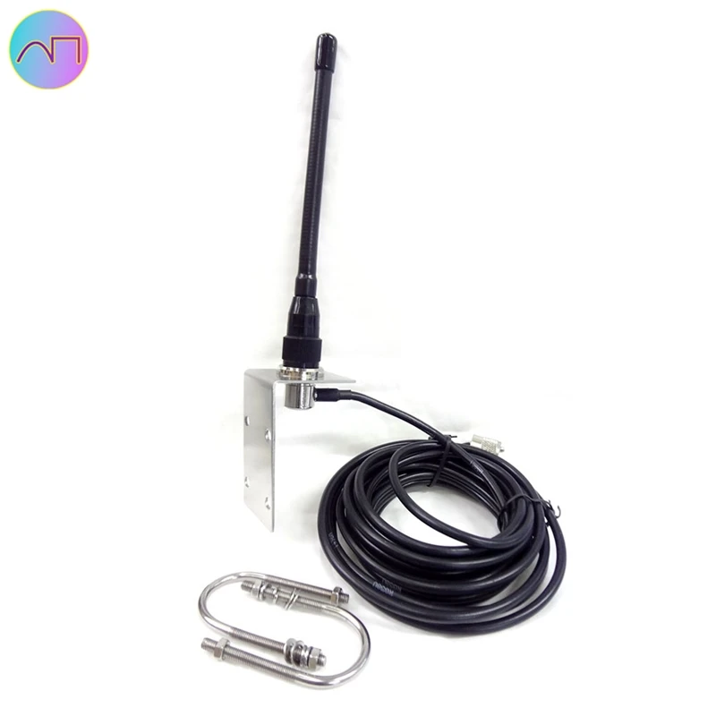 VHF Marine Antenna 156-163Mhz Rubber Waterproof Mast Aerial with 5M RG-58 Cable for Boat Sailboat Yacht - Image 4
